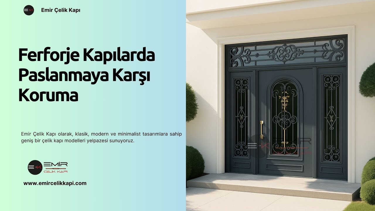 🛠️ Ferforje Kapılarda Paslanmaya Karşı Koruma #celikkapi #villakapisi #interiordesign #decoration