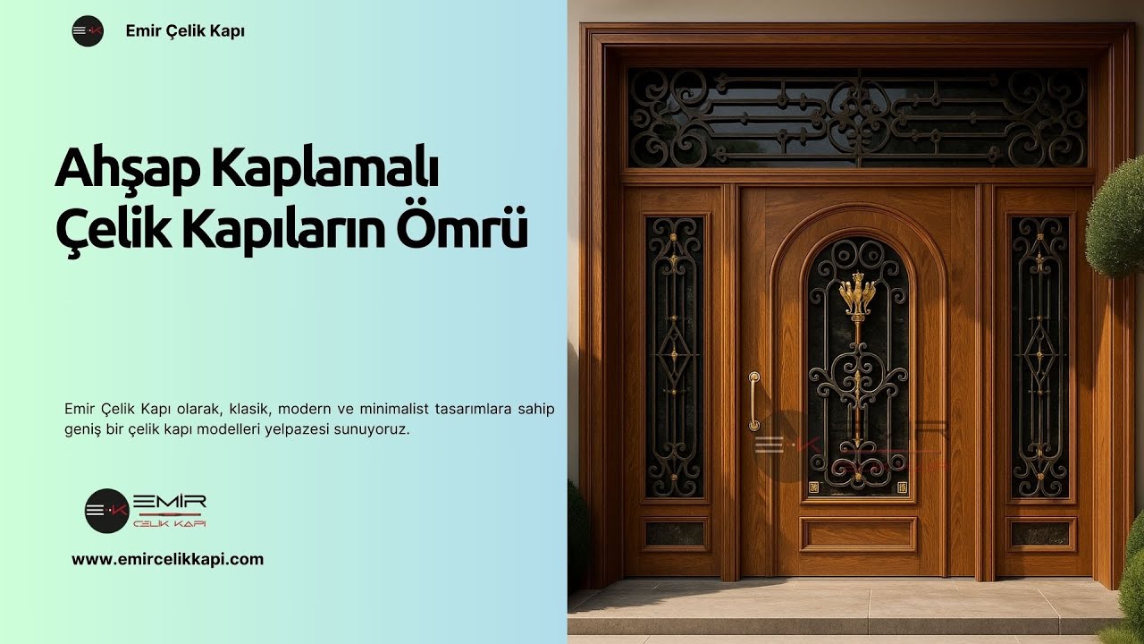 🌳 Ahşap Kaplamalı Çelik Kapıların Ömrü #celikkapi #villakapisi #interiordesign #homedecoration