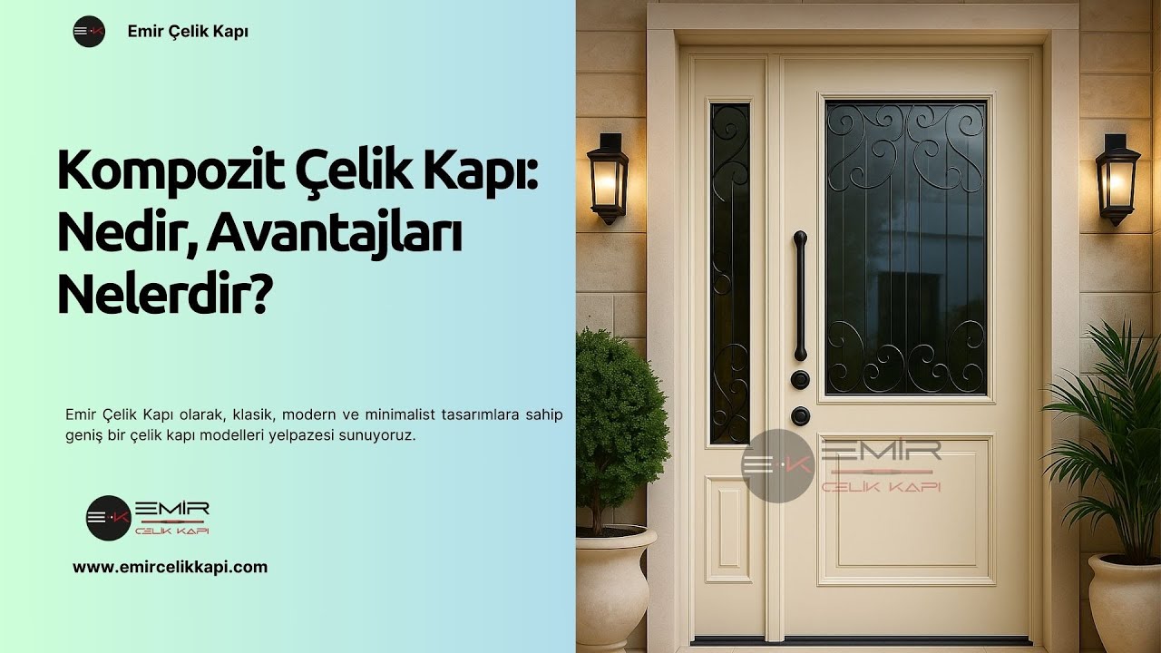 🧱 Kompozit Çelik Kapı: Nedir, Avantajları Nelerdir? #celikkapi #villakapisi #interiordesign #decor