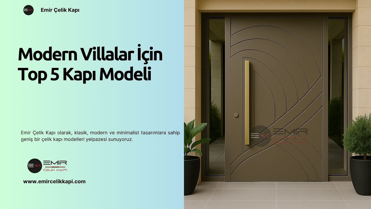 🏡 Modern Villalar İçin Top 5 Kapı Modeli #celikkapi #villakapisi #interiordesign #homedecoration