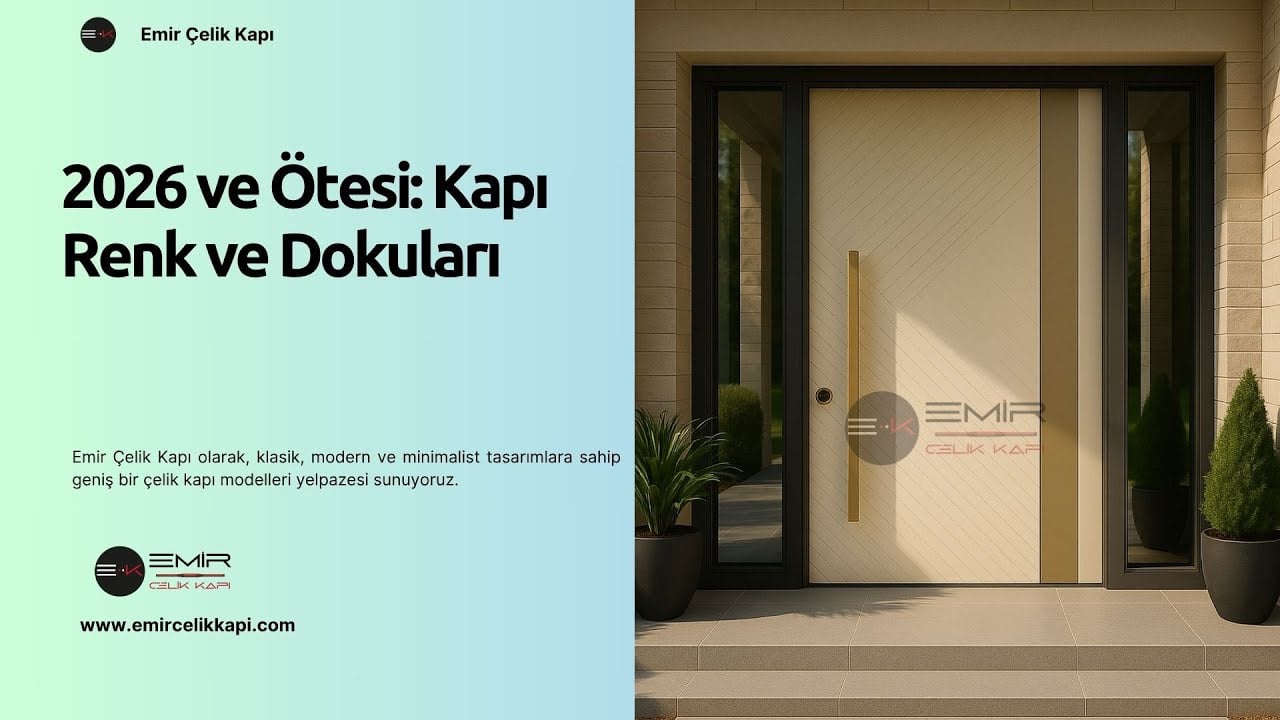 🎨 2026 ve Ötesi: Kapı Renk ve Dokuları #celikkapi #villakapisi #interiordesign #homedecoration