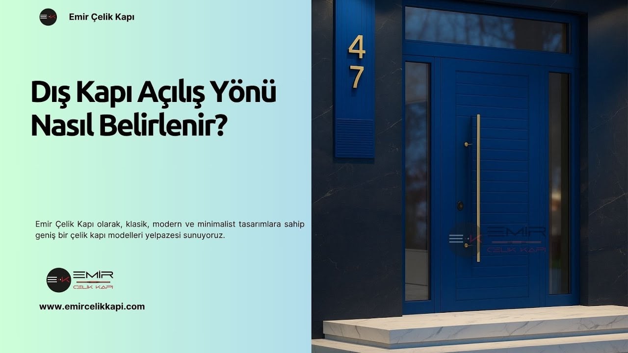 🚪 Dış Kapı Açılış Yönü Nasıl Belirlenir? #celikkapi #villakapisi #interiordesign #homedecoration