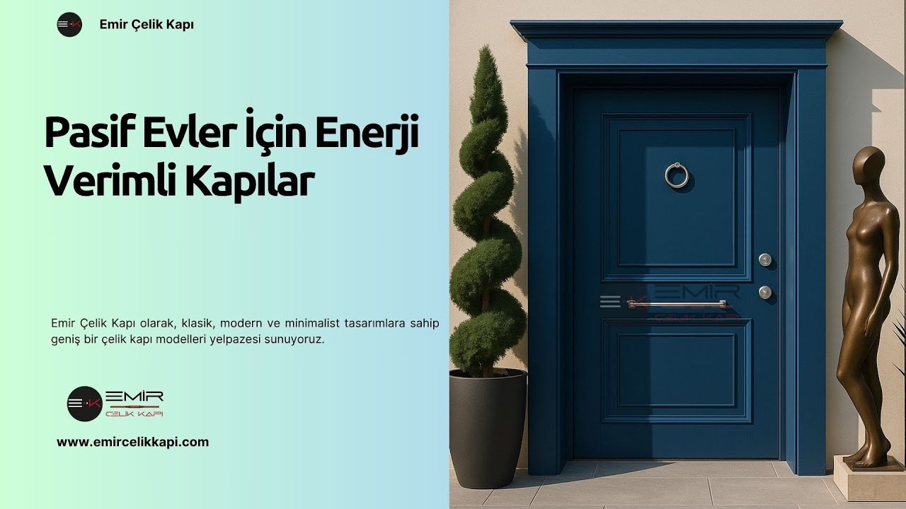 ♻️ Pasif Evler İçin Enerji Verimli Kapılar #celikkapi #villakapisi #interiordesign #homedecoration