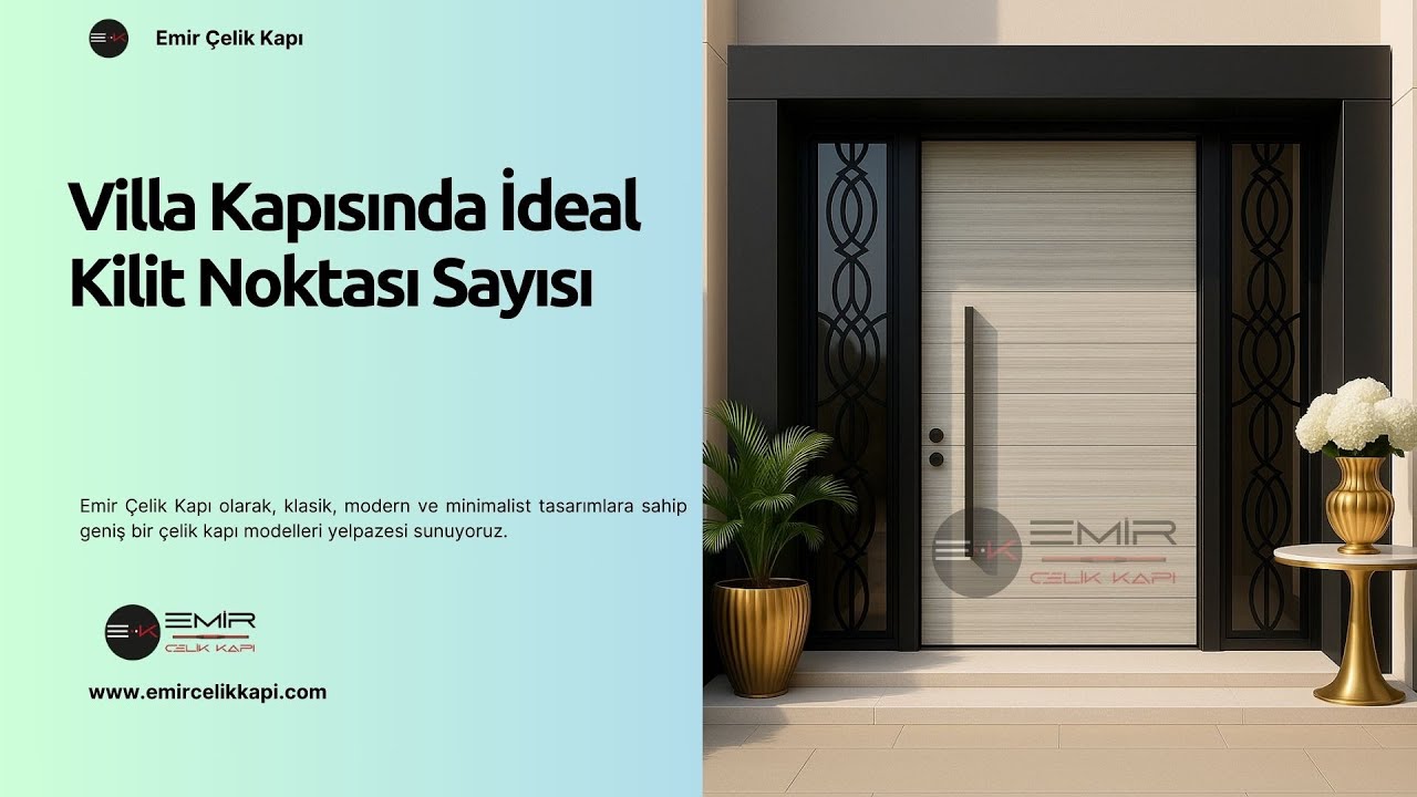 🔒 Villa Kapısında İdeal Kilit Noktası Sayısı #celikkapi #villakapisi #interiordesign #homedecoration
