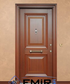 ECK-016 İstanbul Çelik Kapı Açık Ceviz Çelik Kapı Özel Üretim Çelik Kapı Modelleri Çelik Kapı Fiyatarı Lüks En İyi Çelik Kapı Markası