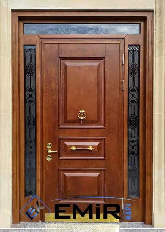Evk-006 Tuzla Villa Kapısı Modelleri İndirimli Vi̇lla Kapısı Fiyatları Çelik Kapı Dış Mekan