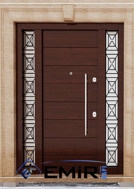 Sarıyer Villa Kapısı Modelleri Evk-092 - Modern Kompozit Villa Giriş Kapısı