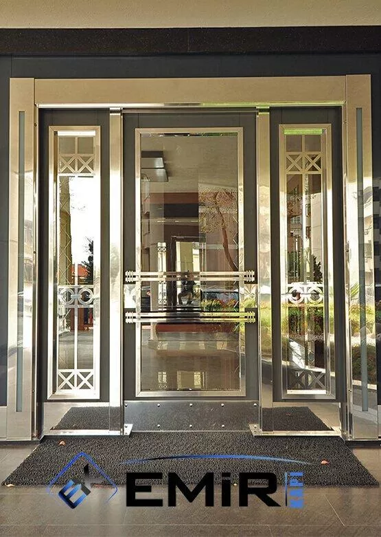 EBK-002 Bakırköy Bina Kapısı Apartman Giriş Kapısı Modelleri İndirimli Kompozit Bina Kapısı Çelik Kapı Fiyatları