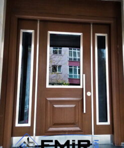 EBK-008 Avcılar Bina Kapısı Apartman Giriş Kapısı Modelleri İndirimli Kompozit Bina Kapısı Çelik Kapı