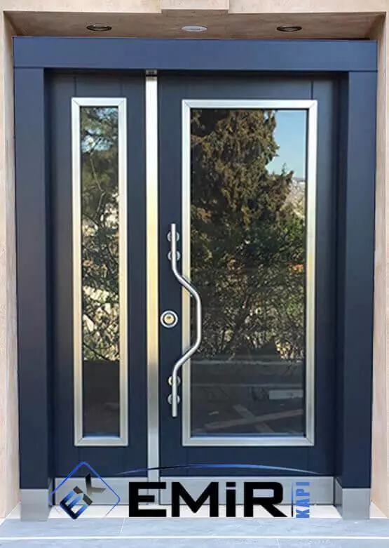 EBK-062 Okmeydanı Bina Kapısı İstanbul Apartman Giriş Kapısı Modelleri İndirimli Kompozit Bina Kapısı Çelik Kapı Fiyatları