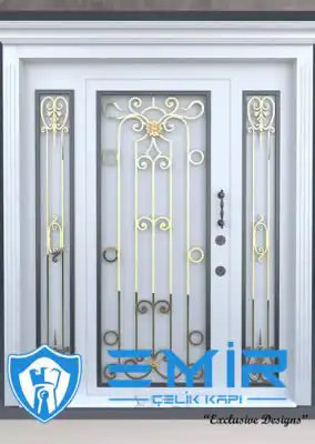 Villa Kapısı İndirimli Villa Giriş Kapıları Kompozit Villa Kapısı Camlı Dış Mekan Çelik Kapı4