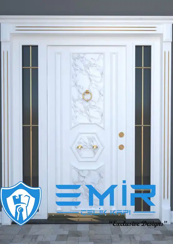 Granit Desenli Dış Kapı Villa Kapısı Modelleri Evk-105