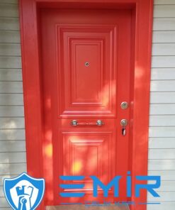 kırmızı çelik kapı em