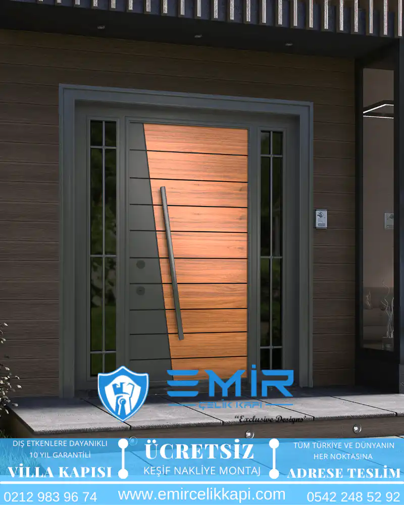 Villa Kapısı Modelleri 228 1 Villa Kapısı Modelleri 228 - Modern Ve Güvenli Villa Giriş Kapısı