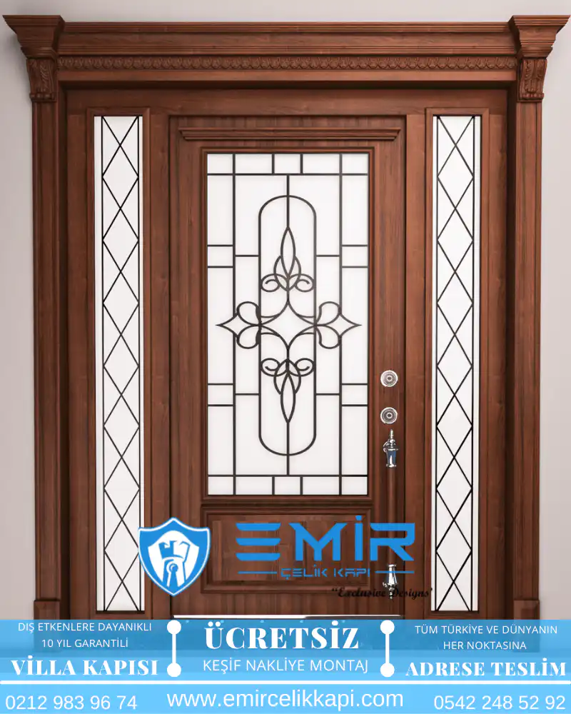 Villa Kapısı Modelleri 333 - Emir Çelik Kapı
