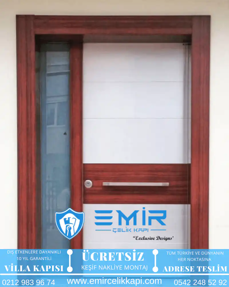 Modern Villa Kapısı Modelleri 253 1 Modern Villa Kapısı Modelleri 253 - Emir Çelik Kapı