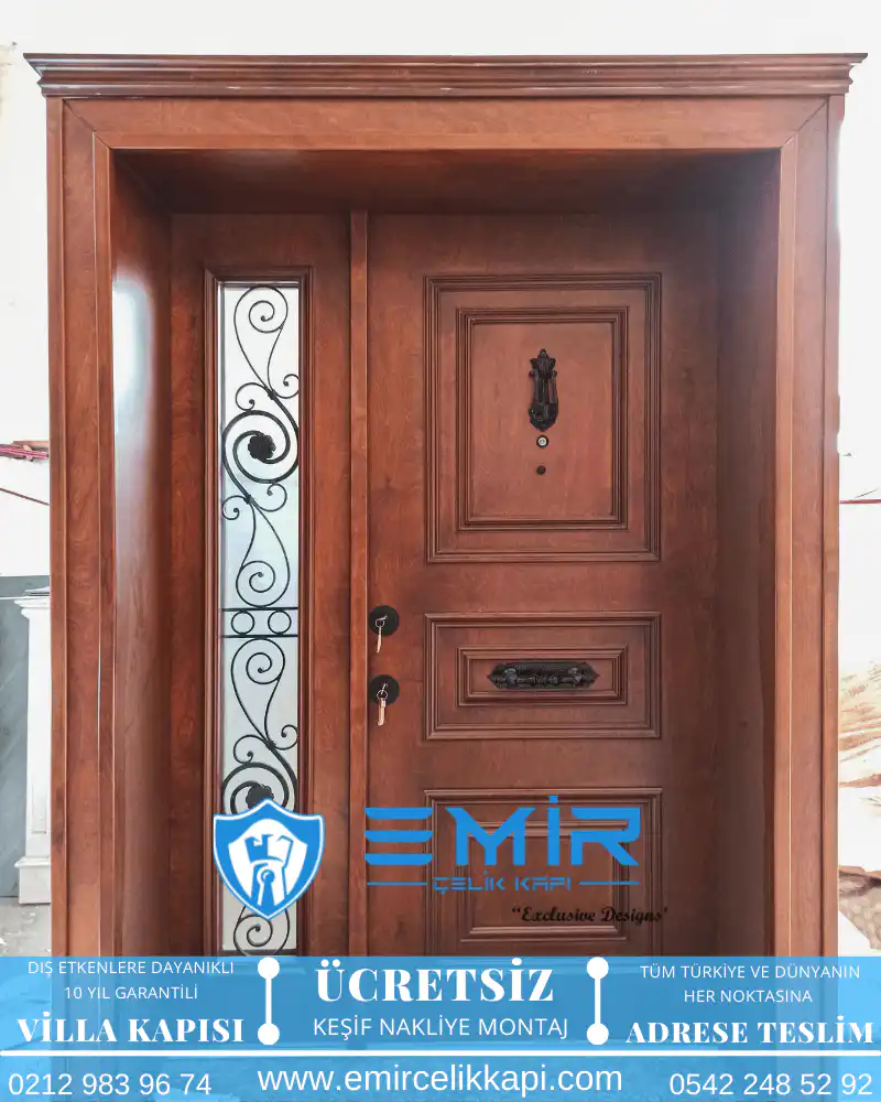 Villa Kapısı Modelleri 362 1 Villa Kapısı Modelleri 362 - Emir Çelik Kapı Tarafından Özel Olarak Tasarlanmış Modern Giriş Kapısı.