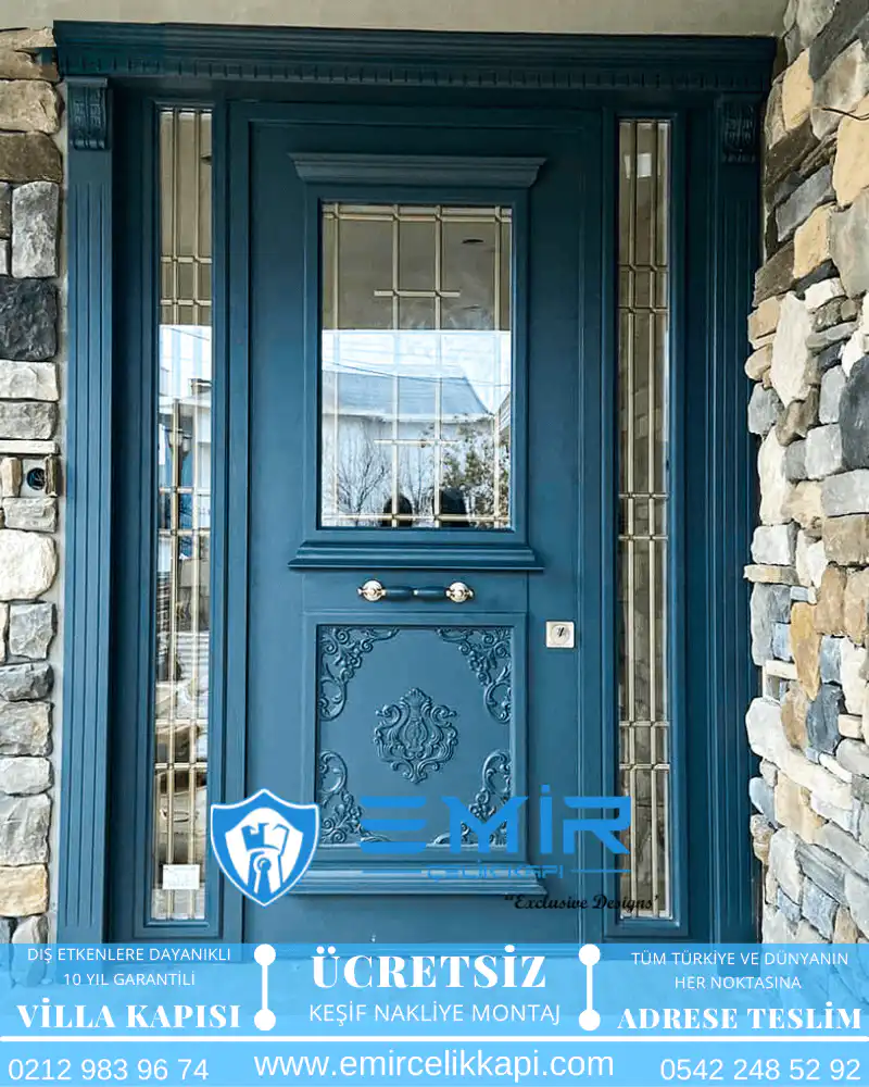 Villa Kapısı Modelleri 377 - Modern Villa Giriş Kapısı