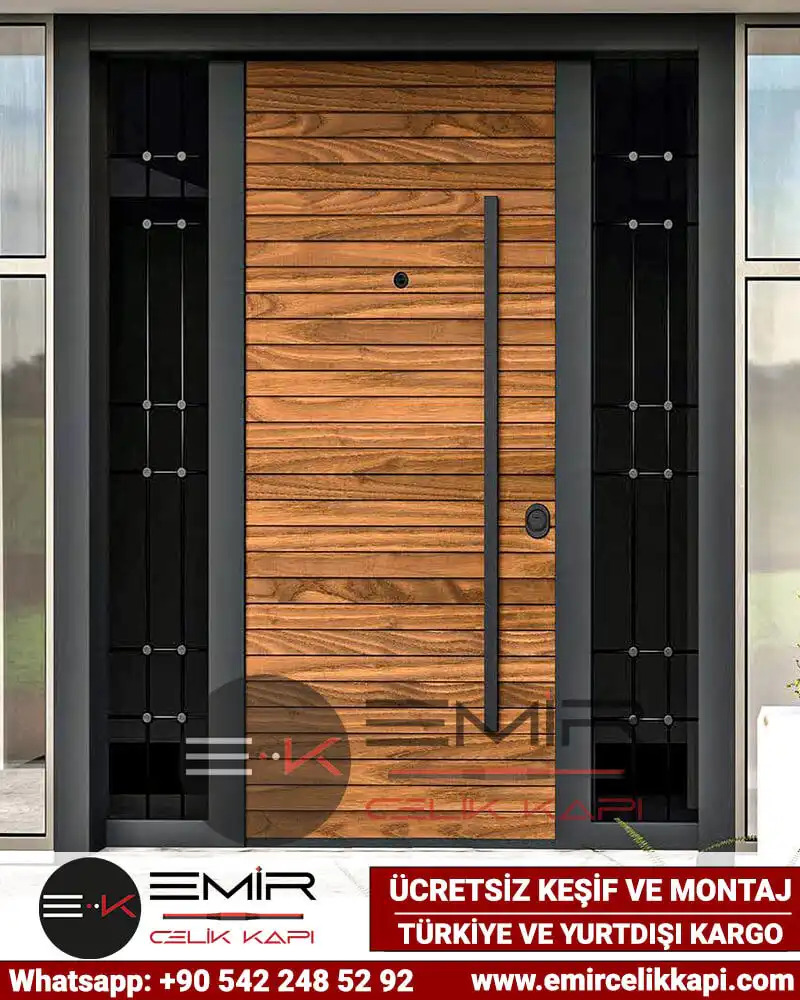 Villa Kapısı Modelleri 389 1 Modern Lüks Villa Kapısı Modeli 389 - Emir Çelik Kapı
