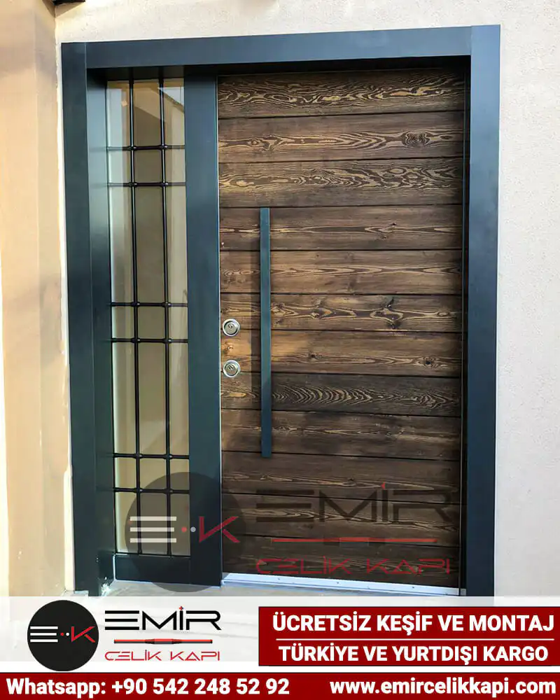 Villa Kapısı Modelleri Fiyatları 833 - Lüks Çelik Villa Dış Kapısı