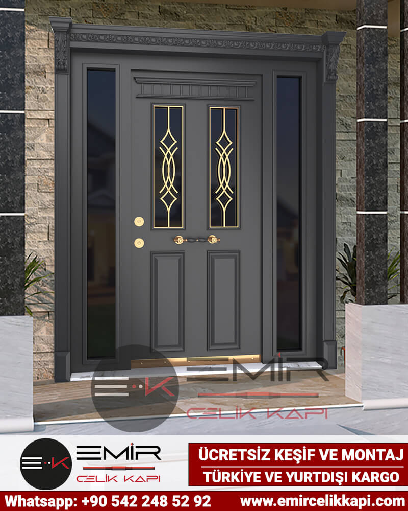 841 Villa Kapısı Modelleri Çelik Villa Dış Kapı Fiyatları Villa Kapıları Kompozit Dış Kapı Entrance Doors Haüsturen Steeldoors Seyfqapilar