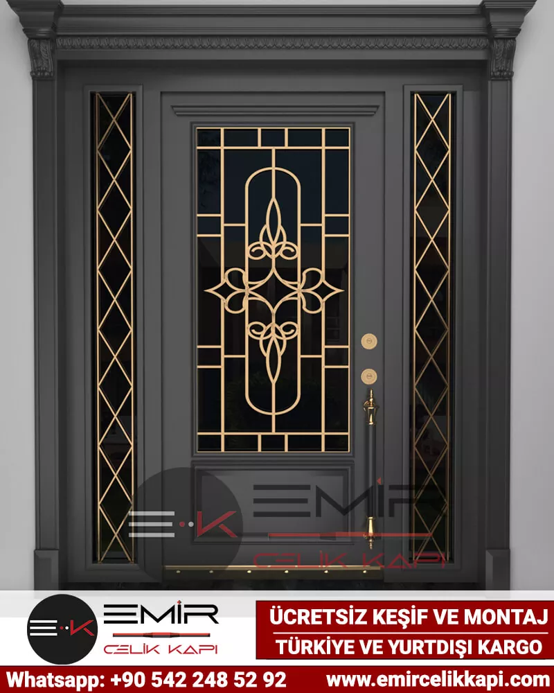 855 Villa Kapısı Modelleri Çelik Villa Dış Kapı Fiyatları Villa Kapıları Kompozit Dış Kapı Entrance Doors Haüsturen Steeldoors Seyfqapilar