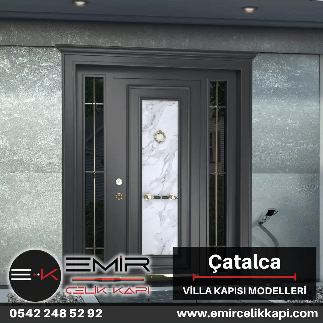 Çatalca Villa Kapısı Modelleri Fiyatları Villa Giriş Kapısı Kompozit Villa Dış Kapıları Entrance Doors Haustüren Steeldoors Seyfqapilar