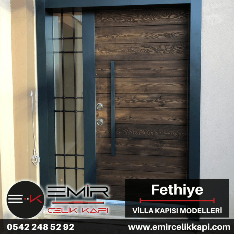 Fethiye Villa Kapısı Modelleri Fiyatları Villa Giriş Kapısı Kompozit Villa Dış Kapıları Entrance Doors Haustüren Steeldoors Seyfqapilar