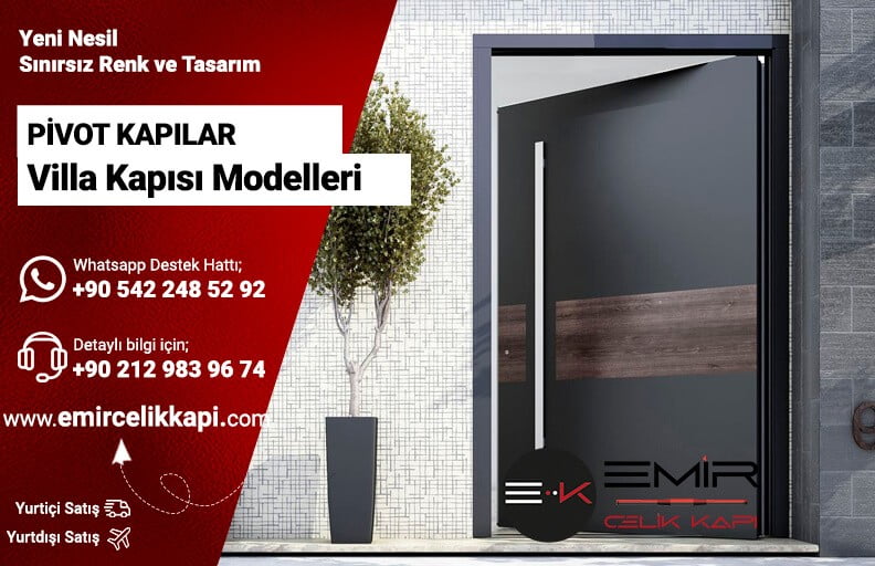 Pivot Çelik Kapı Pivot Villa Kapısı Modelleri Emir Çelik Kapı pivot villa kapıları emir çelik kapı