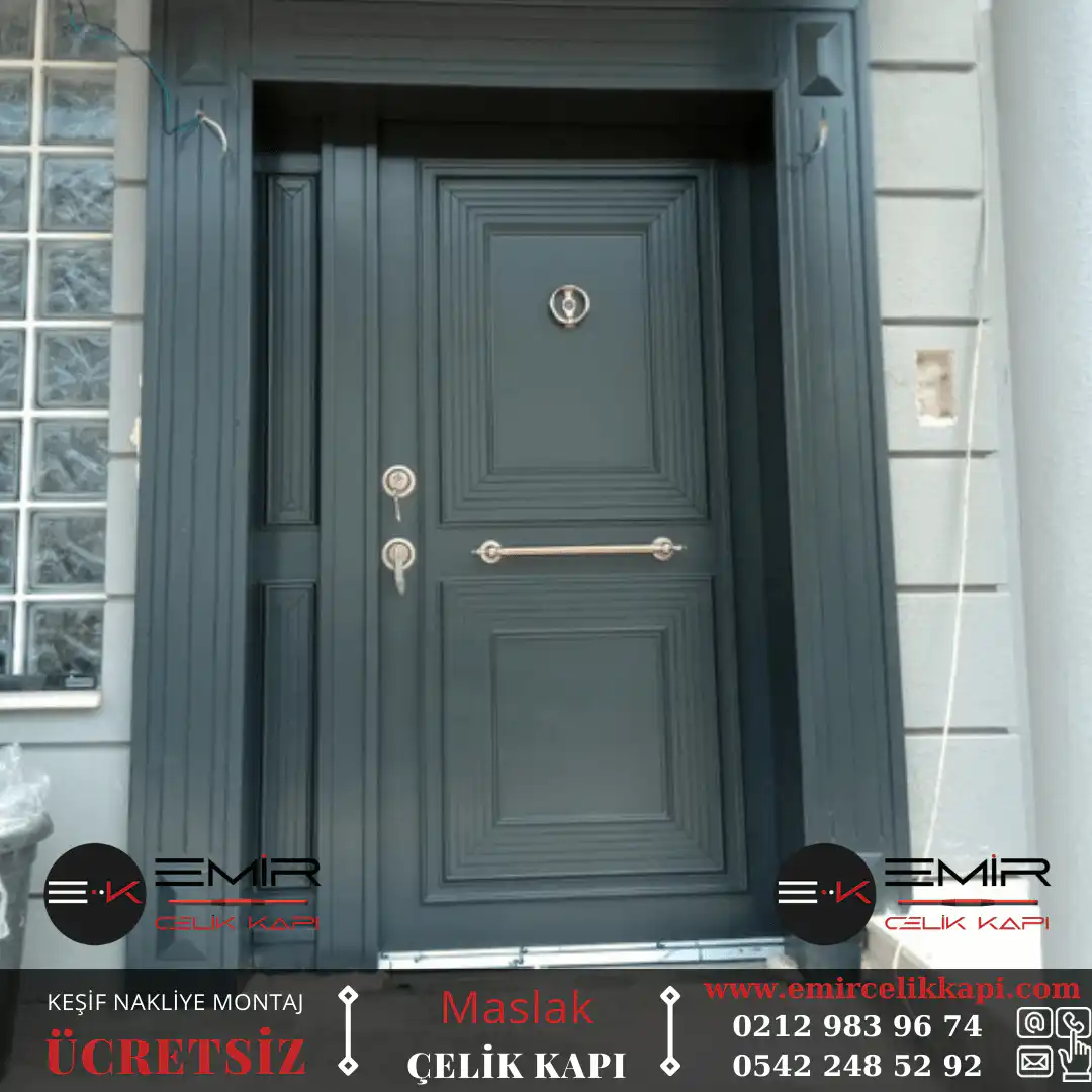 Villa Kapısı Modelleri 390 1 Villa Kapısı Modelleri 390 - Emir Çelik Kapı Modern Villa Giriş Kapısı