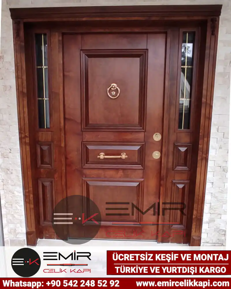 Ceviz Villa Kapısı Modelleri 547 1 Ceviz Villa Kapısı Modelleri 547 - Emir Çelik Kapı