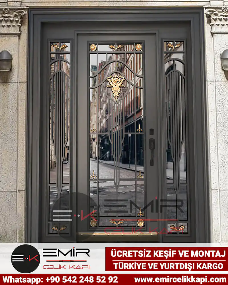 Kompozit Kompakt Kaplama Camlı Villa Kapısı 594 1 Kompozit Kompakt Kaplama Camlı Villa Kapısı 594