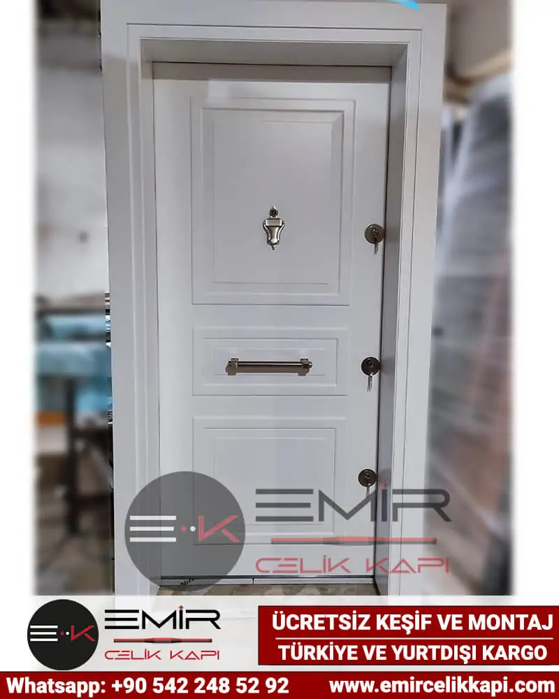Beyaz Çelik Kapı Modelleri Çelik Kapı Fiyatları (2)