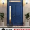 Açık Mavi Villa Kapısı Modelleri