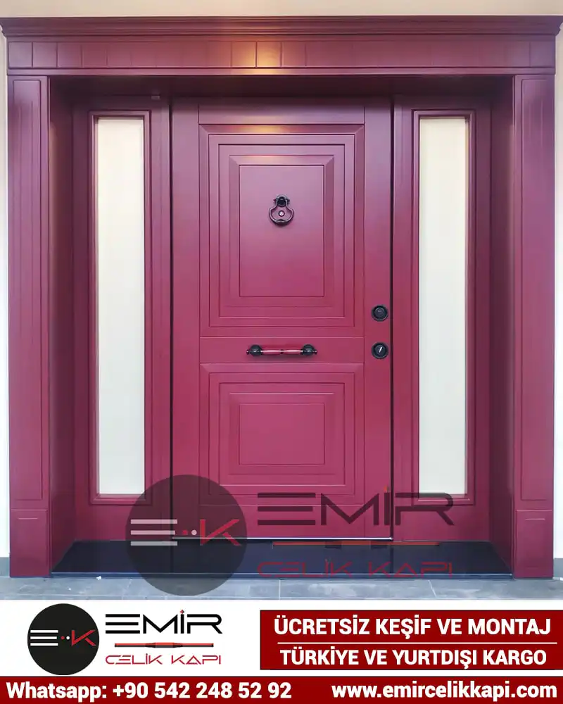 Villa Kapısı Modelleri Fiyatları 1060 1 Villa Kapısı Modelleri Fiyatları 1060 - Modern Dış Mekan Çelik Villa Kapısı