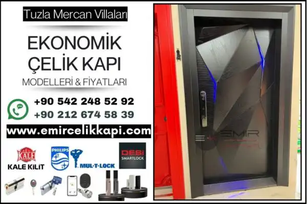 Tuzla Mercan Vi̇llaları-Ucuz-Celik-Kapi-Modelleri-Ekonomik-Celik-Kapi-Fiyatlari-2025-Emir-Celik-Kapi