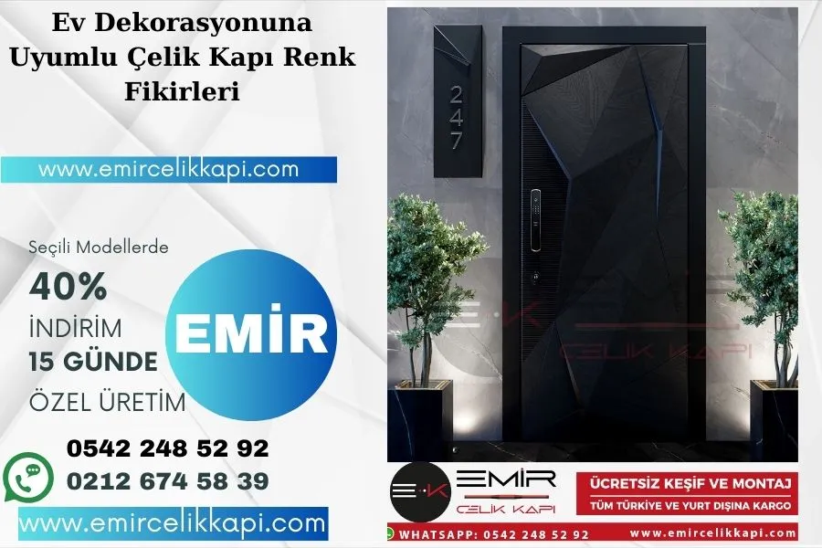Ev Dekorasyonuna Uyumlu Çelik Kapı Renk Fikirleri 1 16 1