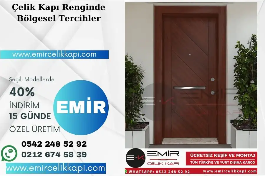 Çelik Kapı Renginde Bölgesel Tercihler 1 27 1