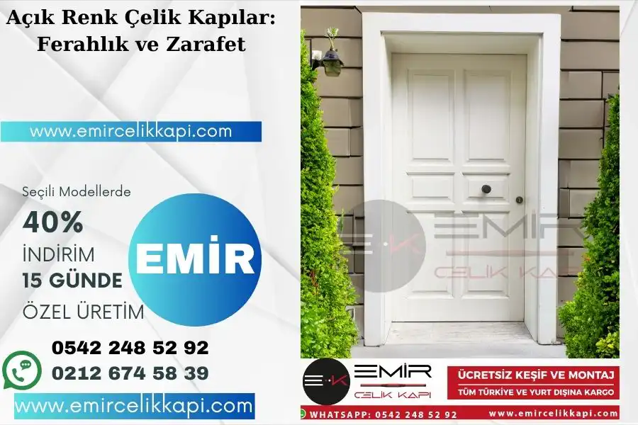 Açık Renk Çelik Kapılar: Ferahlık Ve Zarafet 1 5 1