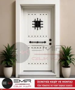 Aphrodite-Beyaz-Antik-Celik-Kapi-Eskitme