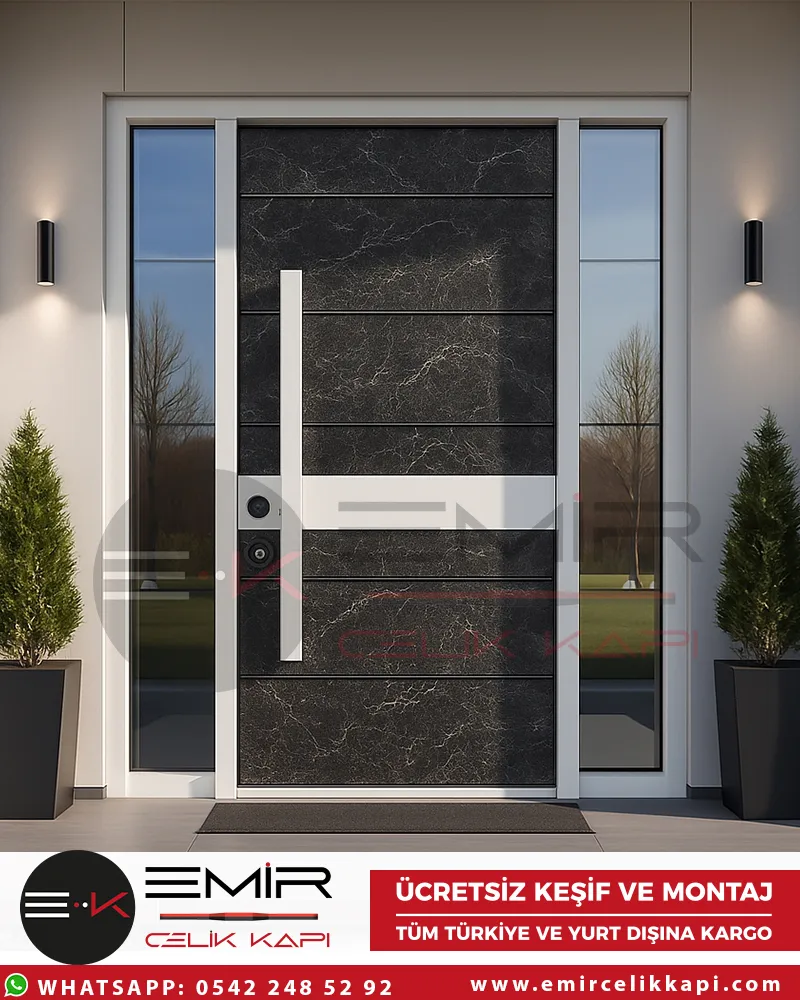 Granit-Desen-Beyaz-Villa-Kapisi