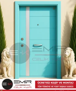 Castle-Turkuaz-Celik-Kapi