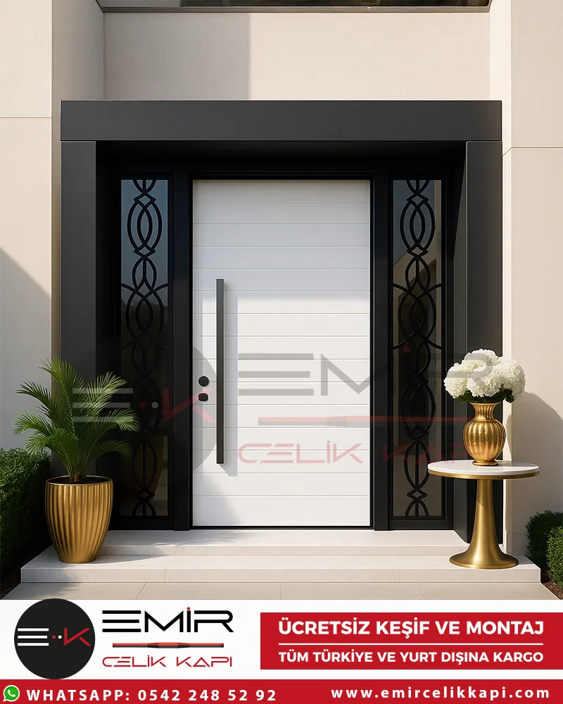 Macellan-Beyaz-Villa-Kapisi-Celik-Kapi-Dis-Kapi