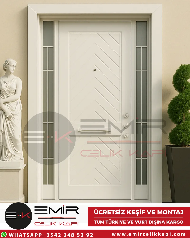 New-Maze-Beyaz-Villa-Kapisi-Celik-Dis-Kapi