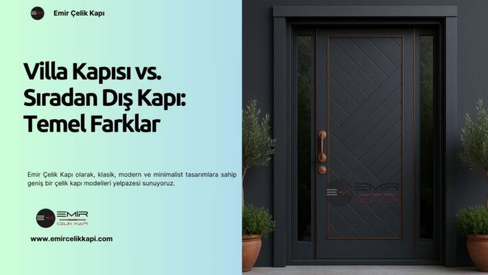 Villa Kapısı Vs. Sıradan Dış Kapı: Temel Farklar