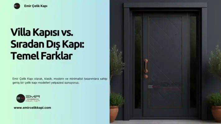 Villa Kapısı Vs. Sıradan Dış Kapı: Temel Farklar