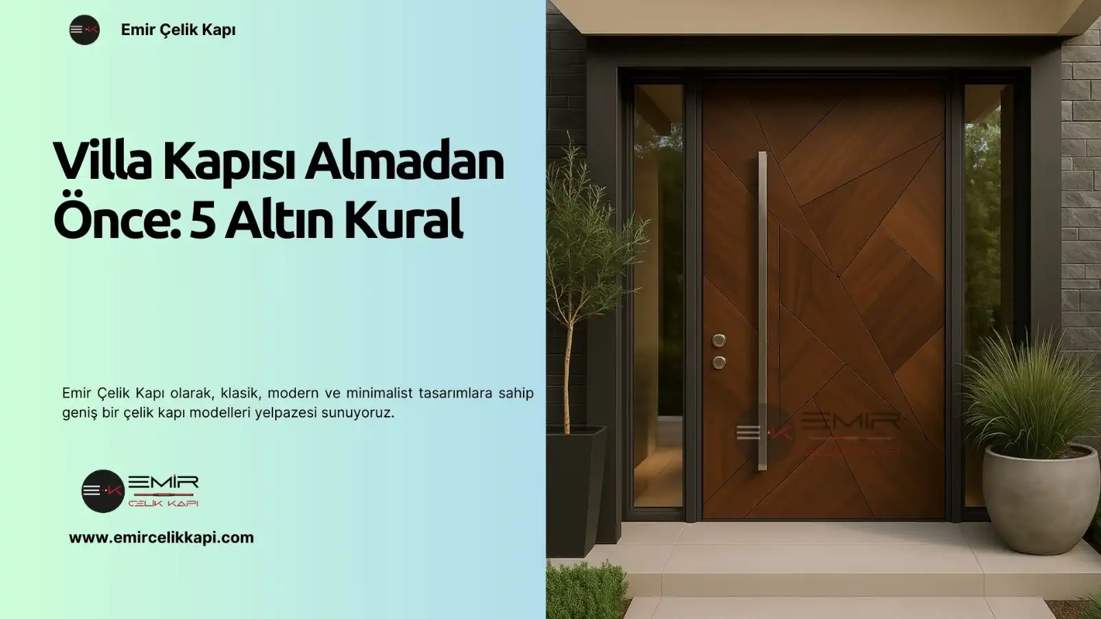 Villa Kapısı Almadan Önce Bilmeniz Gereken 5 Altın Kural 1 Villa Kapısı Almadan Önce: 5 Altın Kural