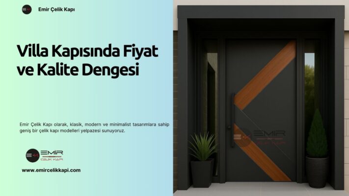 Villa Kapısında Fiyat Ve Kalite Dengesi