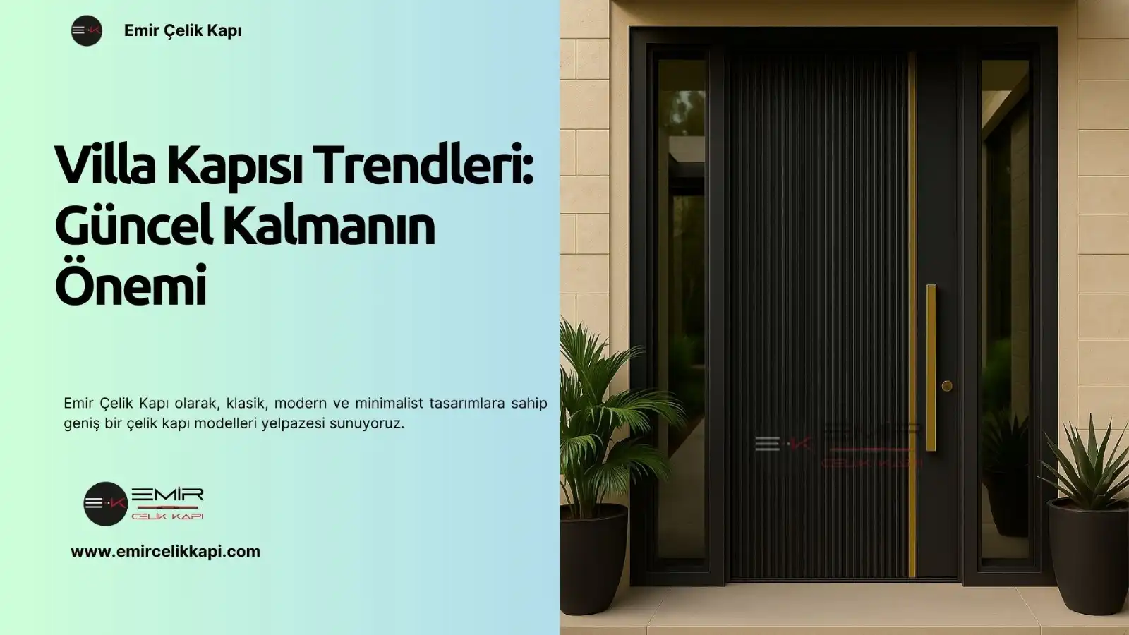 Villa Kapısı Trendleri (2025-2026): Geleceği Yakalayın 3 Villa Kapısı Trendleri: Güncel Kalmanın Önemi