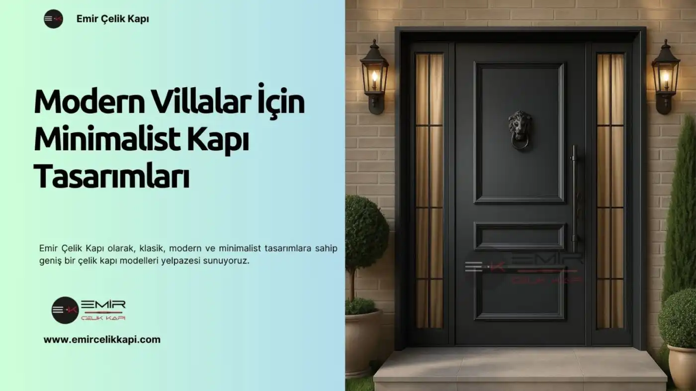 Modern Villalar İçin Minimalist Kapı Tasarımları Modern Villalar İçin Minimalist Kapı Tasarımları